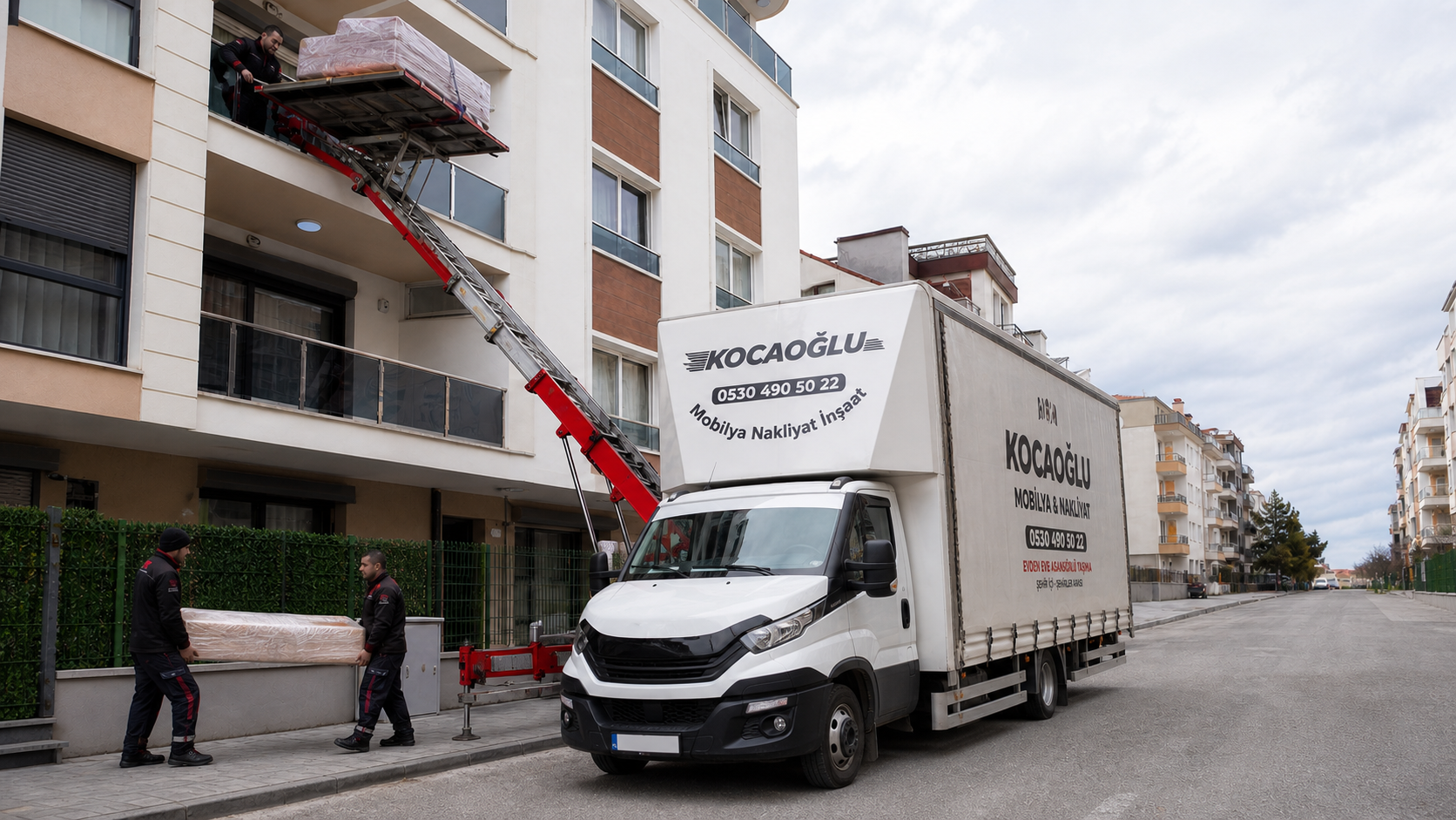 Kocaoğlu Nakliyat asansörlü ev taşıma operasyonu